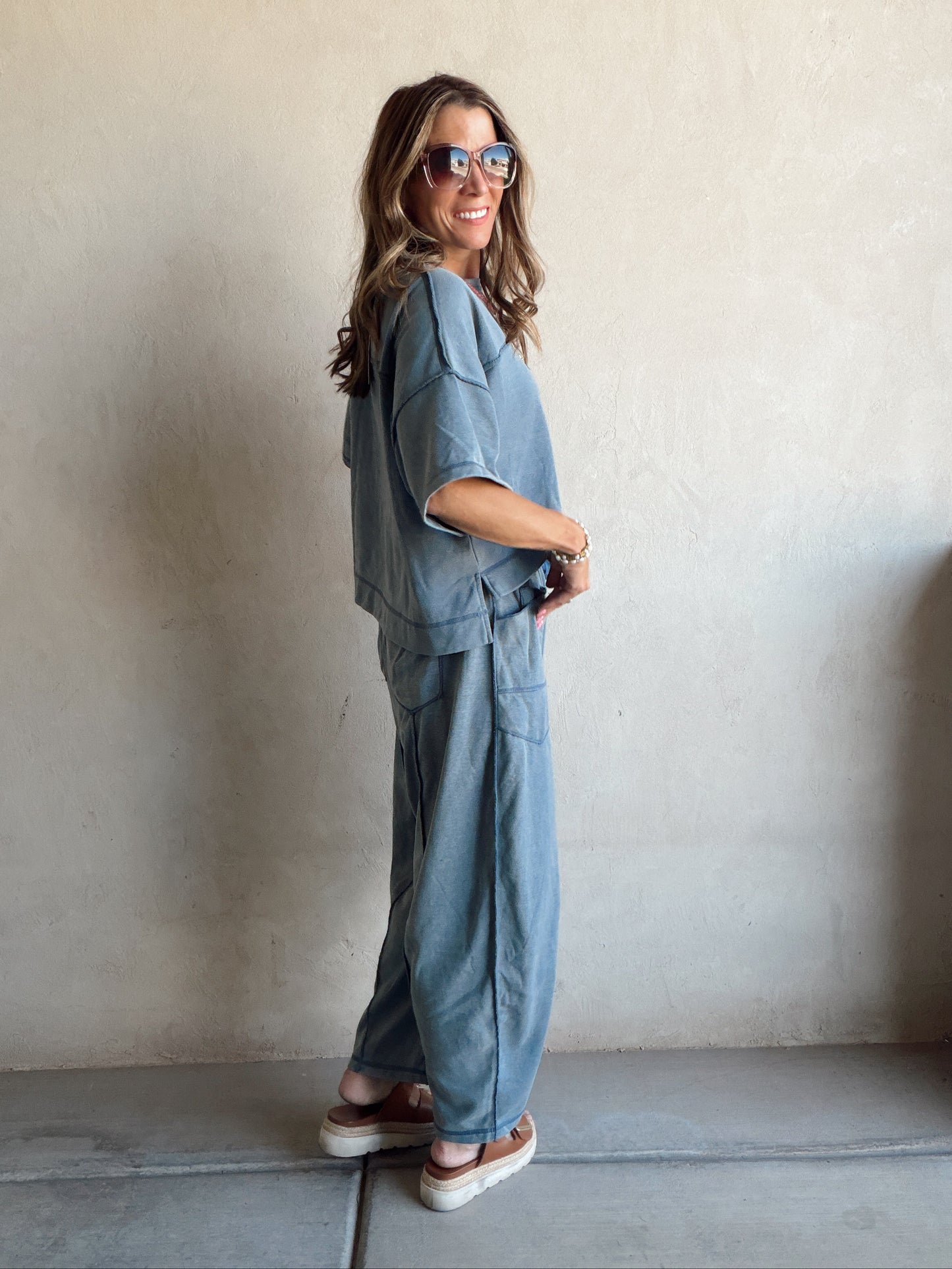 Clara Set in Slate Blue