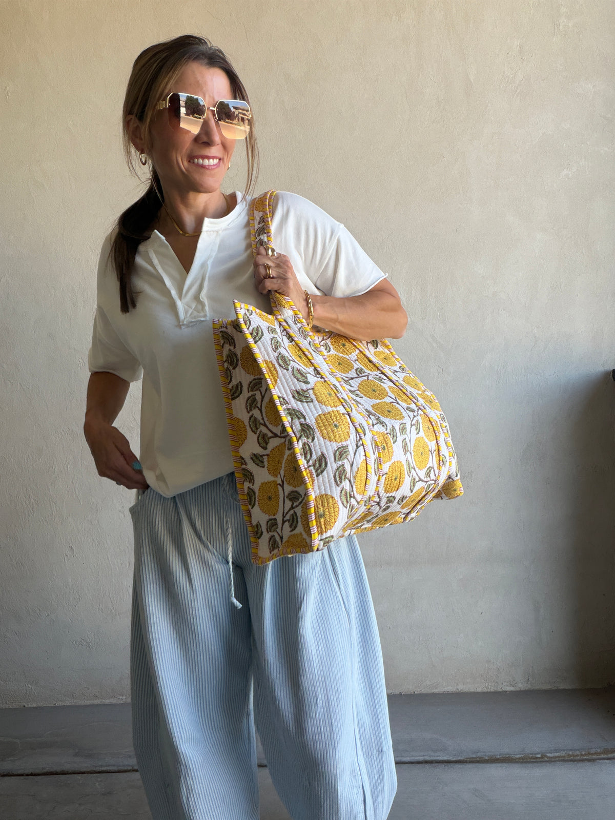 Steph Quilted Tote Bag