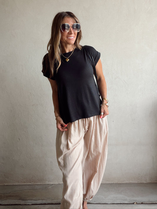 Lindsay Knit Top in Black