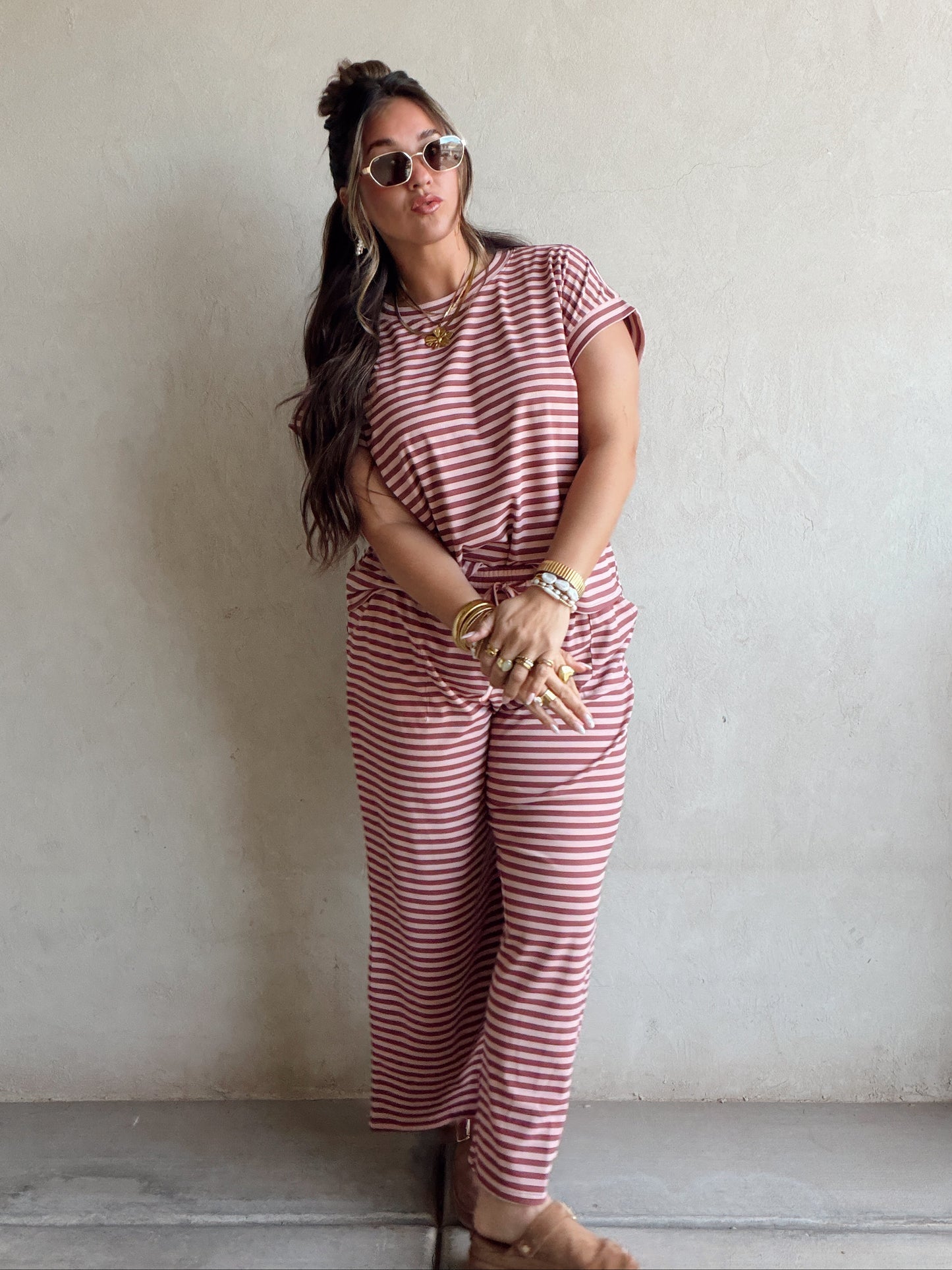 Sylvie Set in Dusty Rose & Dark Mauve (PREORDER - Ships May)