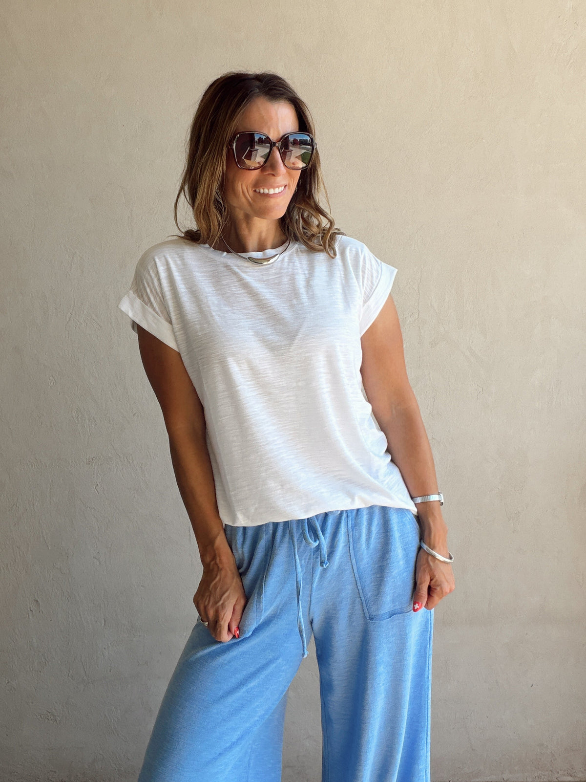 Lindsay Knit Top in White