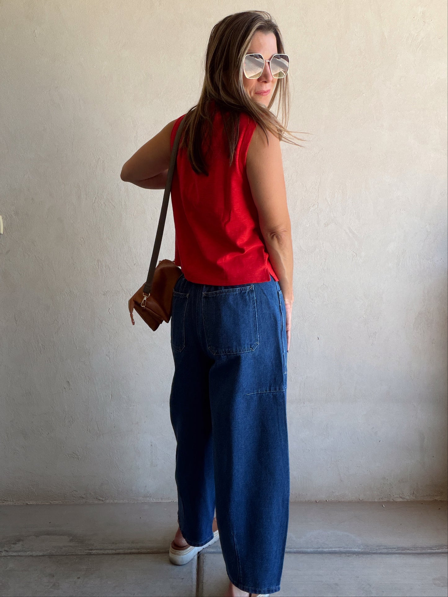 Kira Denim Pants in Dark Wash
