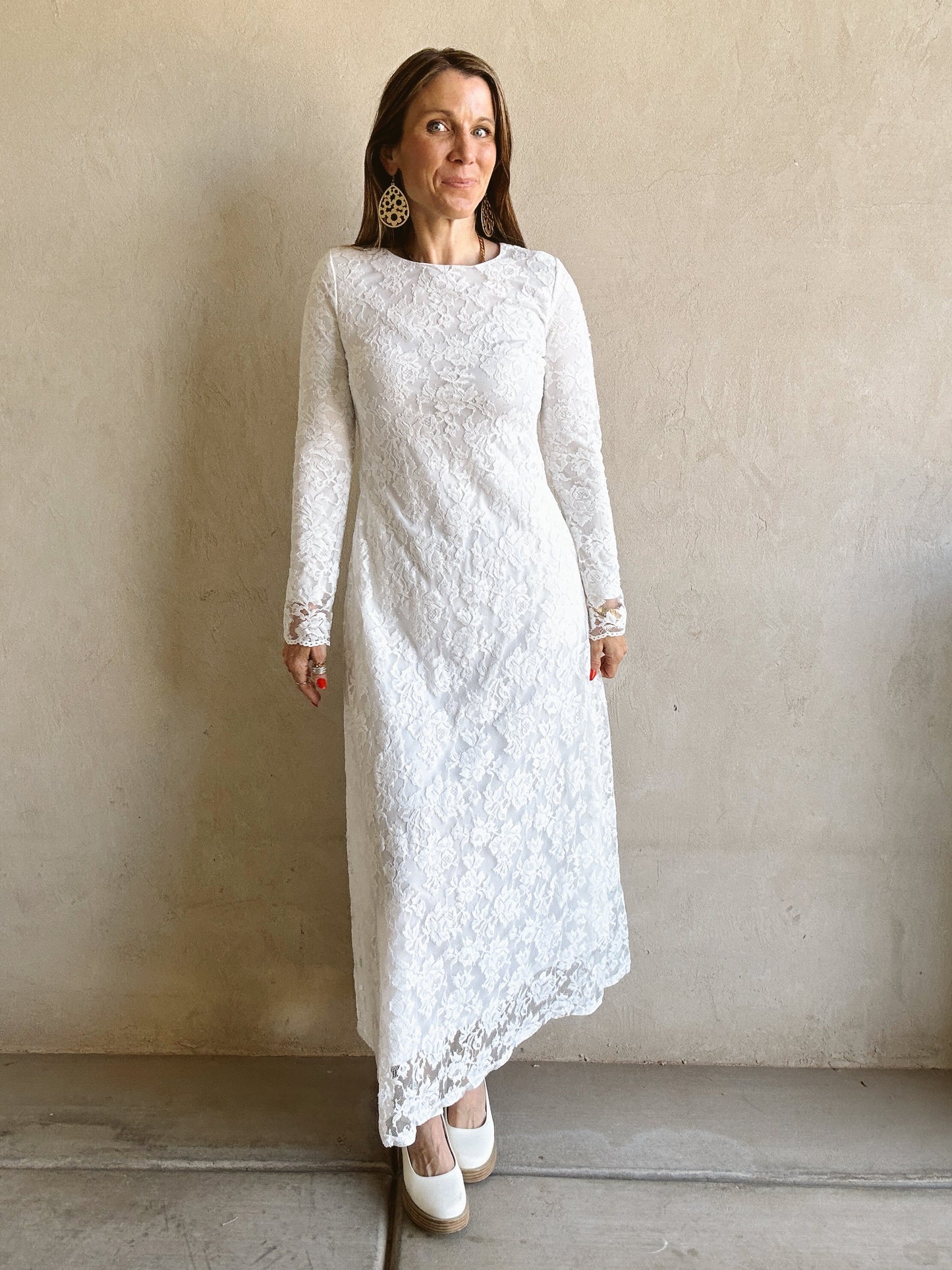 Kaylin Lace Dress in White