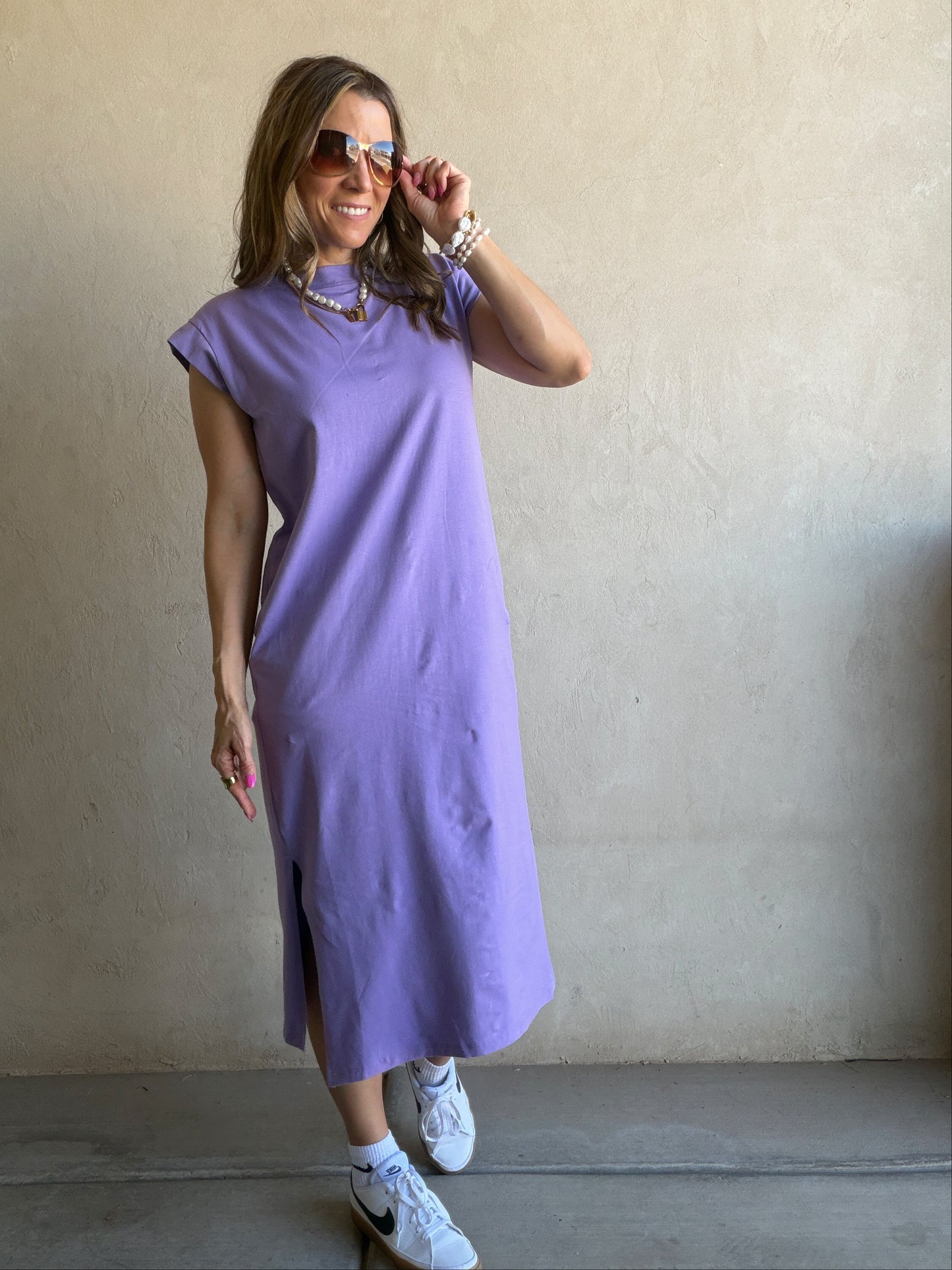 Mindi Dress in Purple