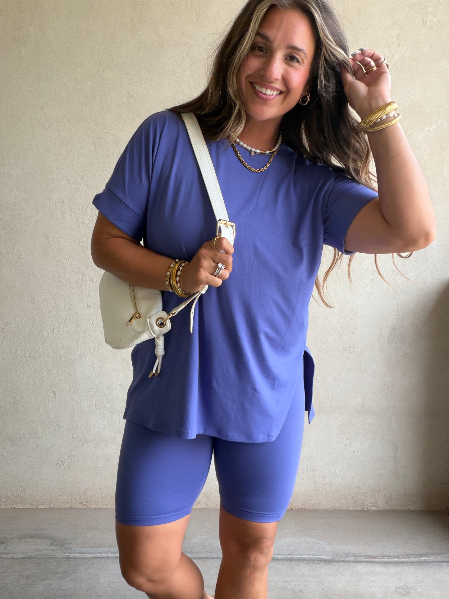 Jillian Heavenly Biker Set in Marlin