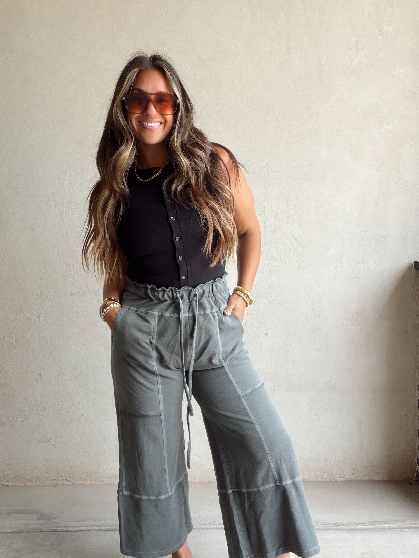Sandy Pants in Charcoal