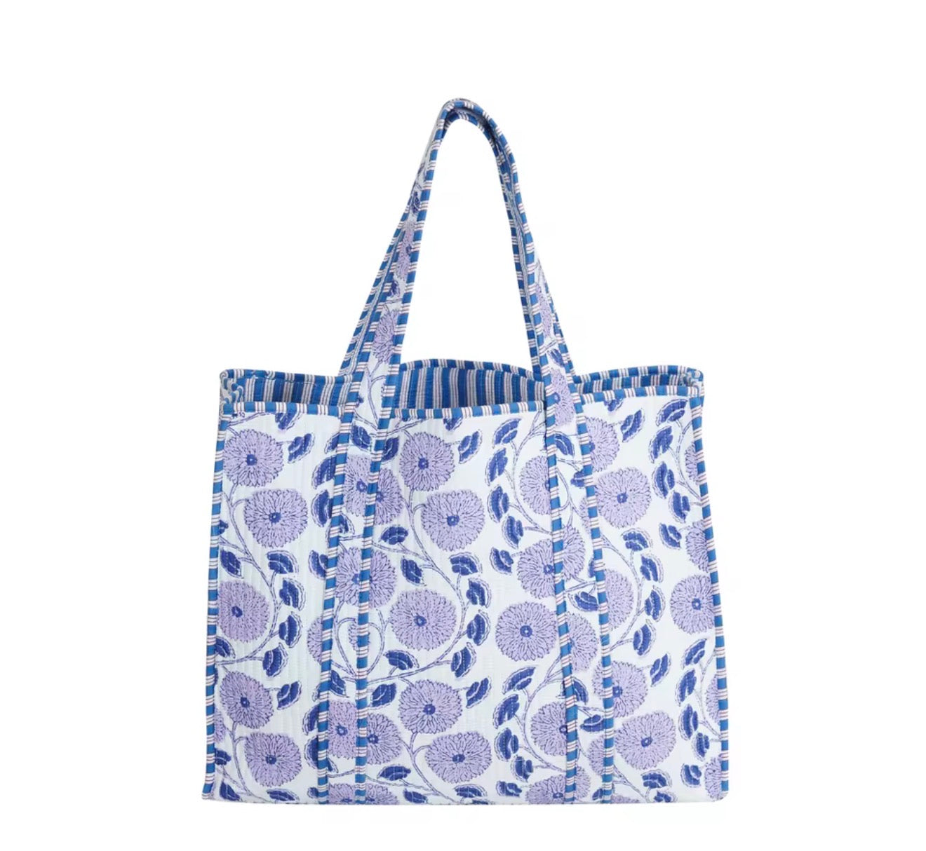 PREORDER | Mindee Quilted Bag – Blue & Dreamy Periwinkle | Ships Mid-October