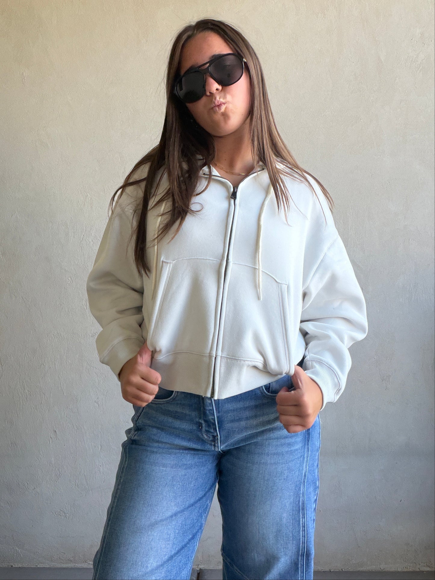 Lauren Hoodie in Light Gray