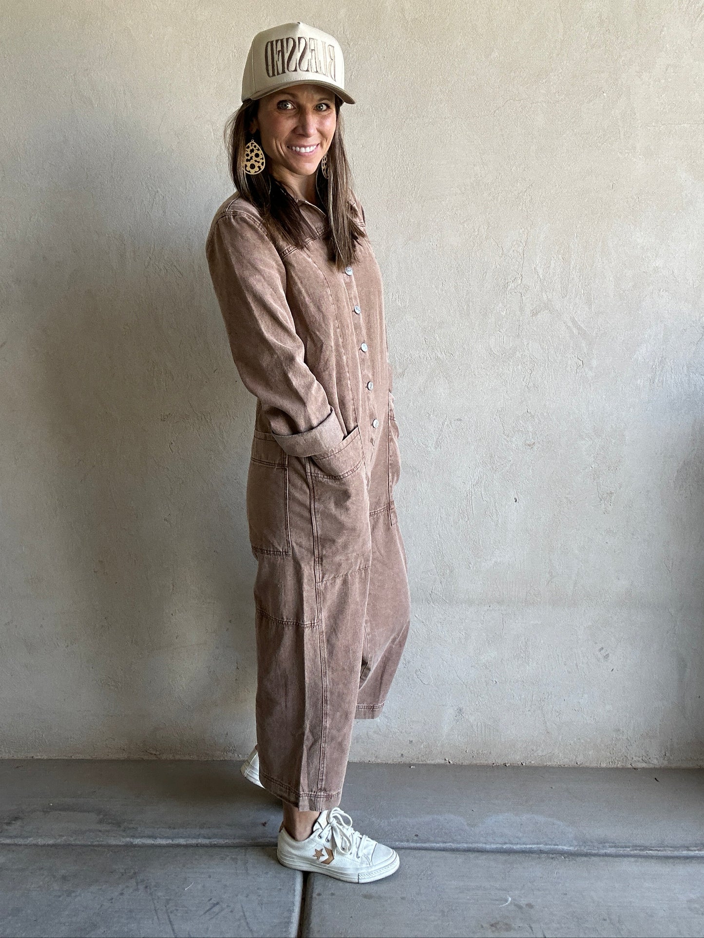 Janella Jumpsuit in Chocolate