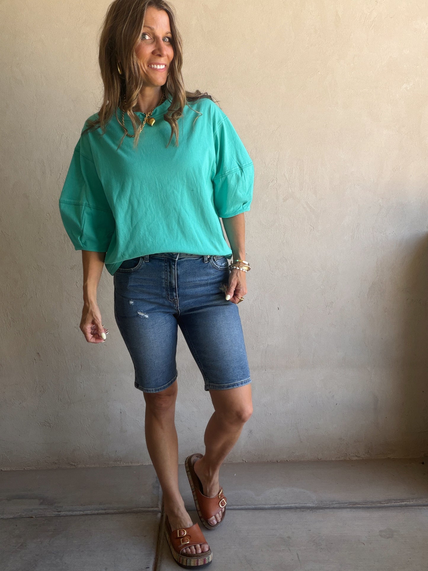 Jenelle Top in Teal