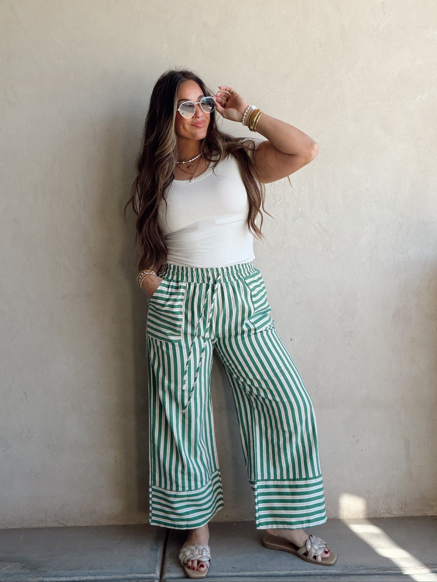 Sonny Ribbed Top in Sand