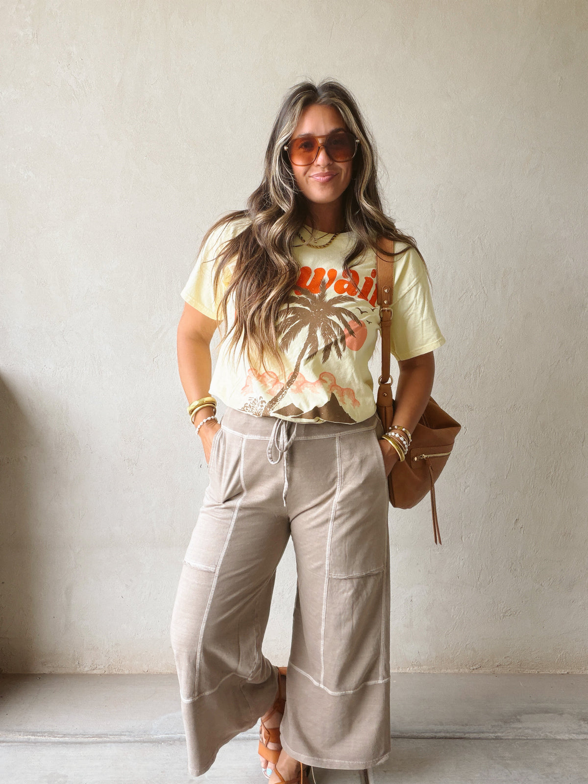 Sandy Pants in Light Brown