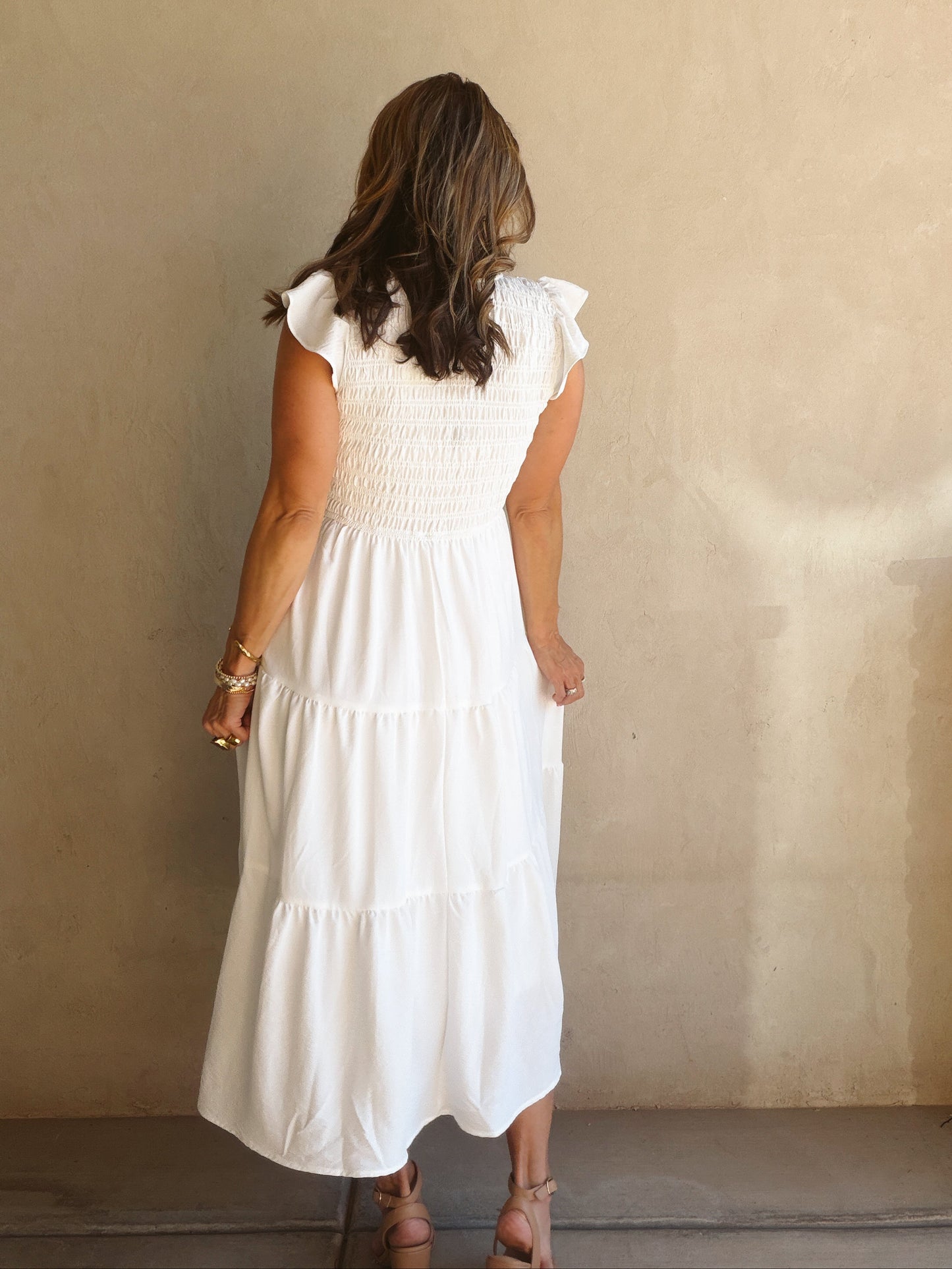 Emma Dress in White
