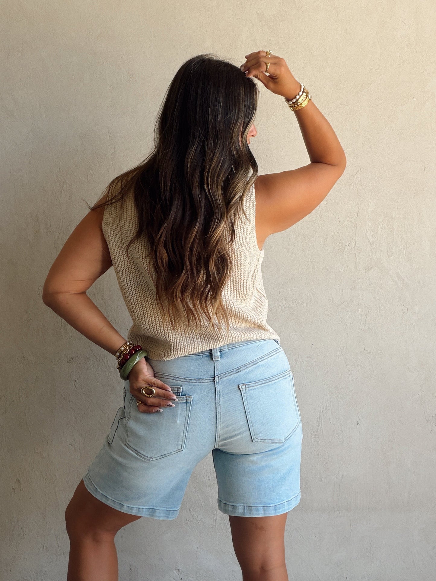 Liz Vest in Tan