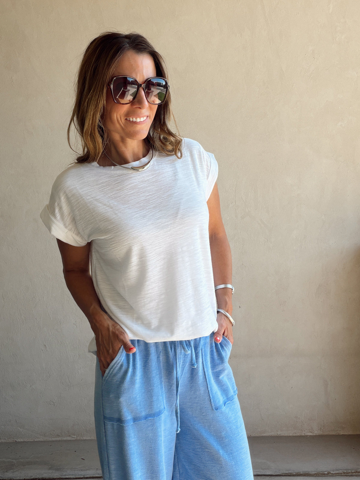 Lindsay Knit Top in White