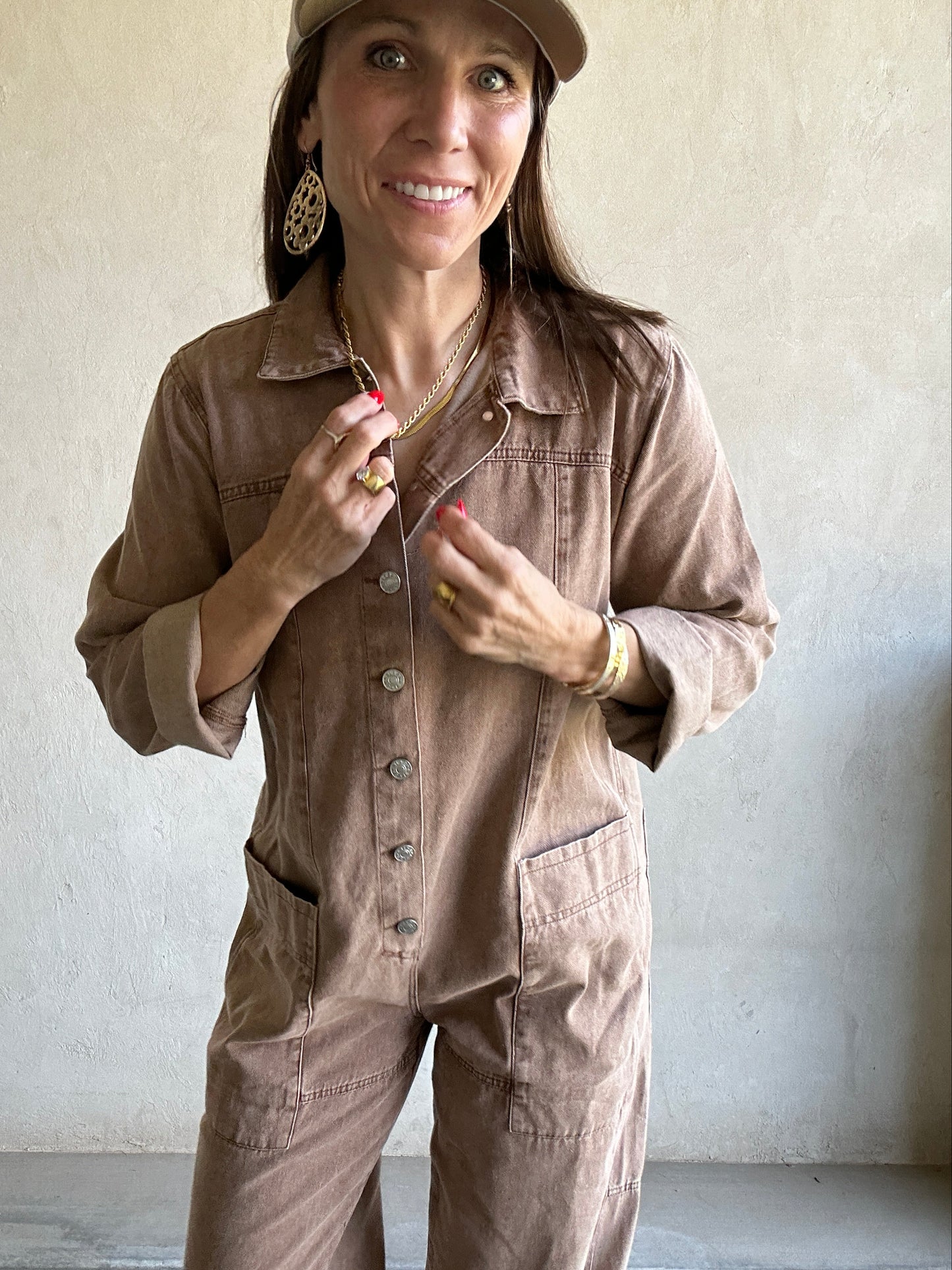 Janella Jumpsuit in Chocolate