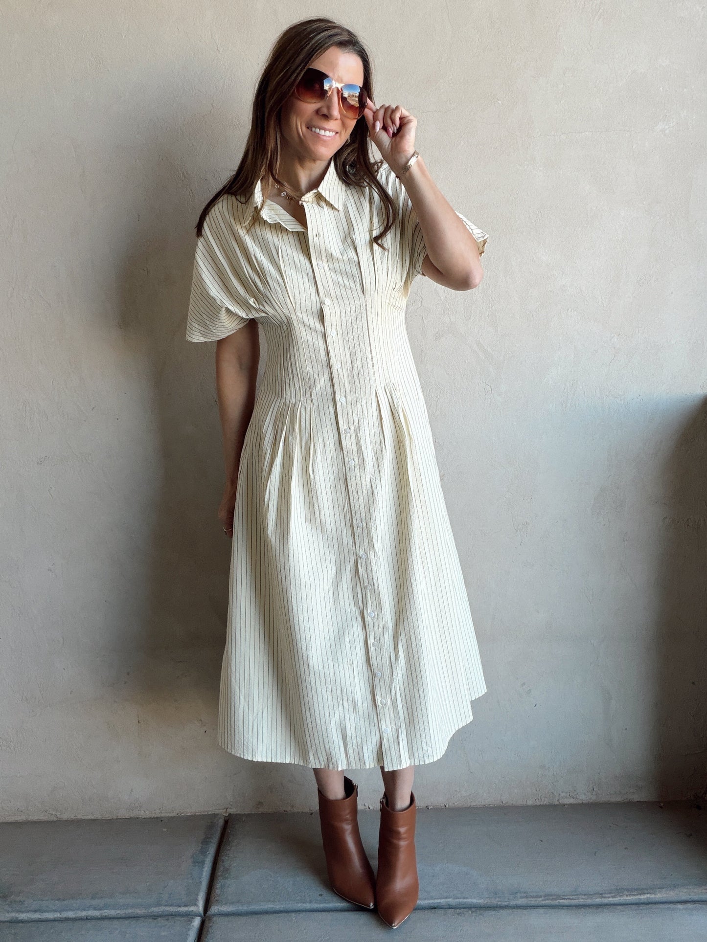 Layna Dress in Butter