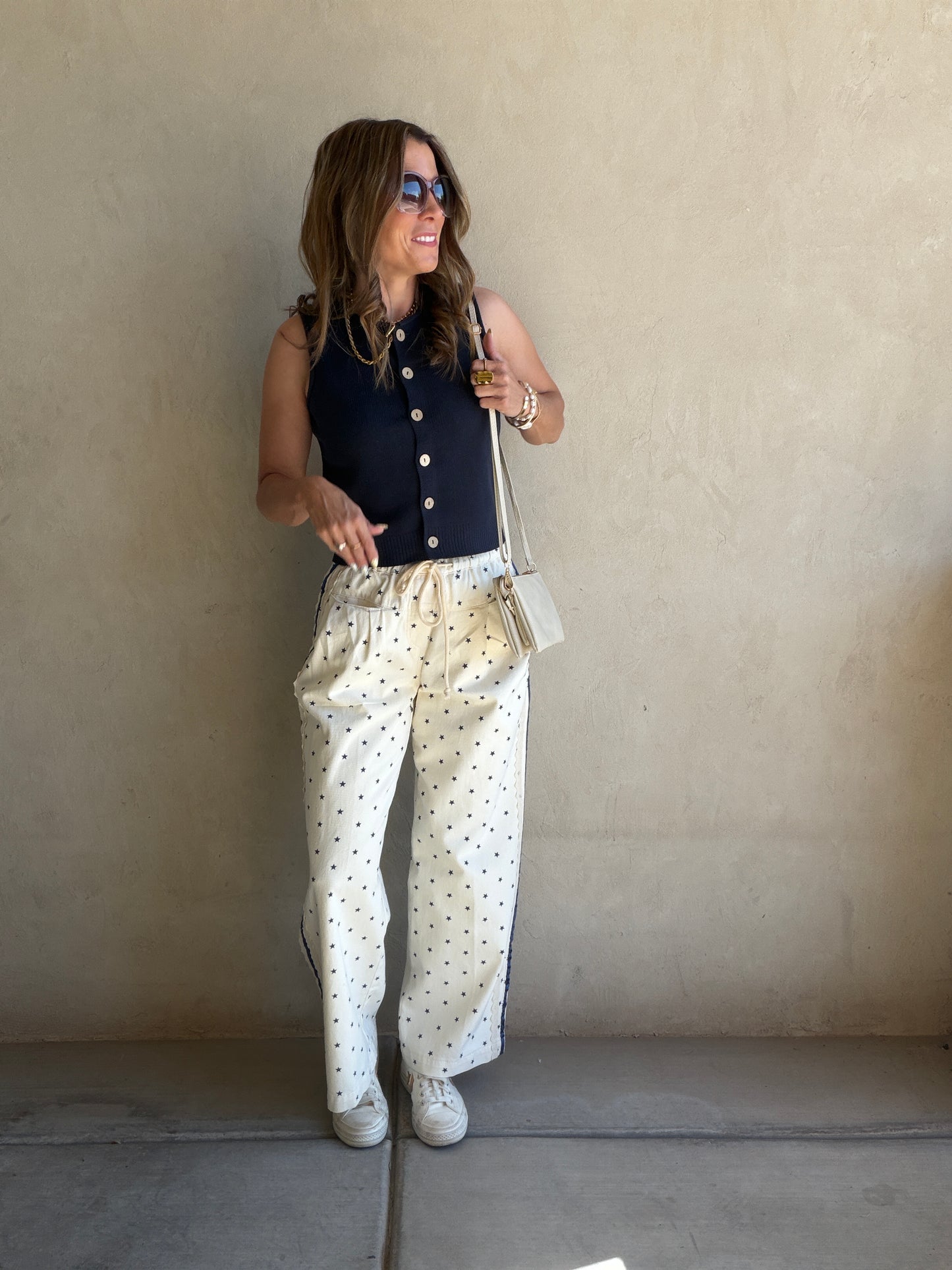 Alana Star Pants in Cream