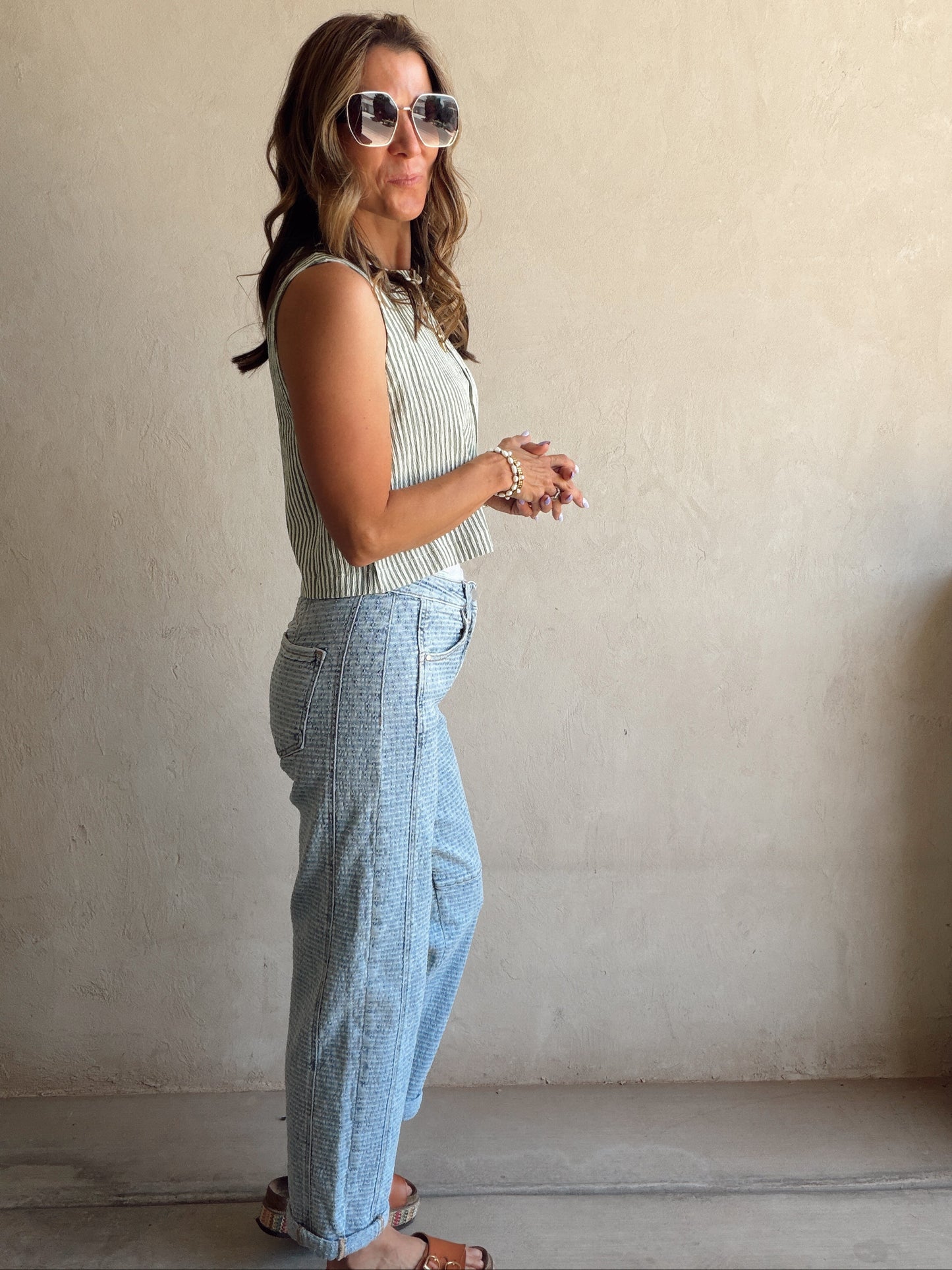 Lilly Light Wash Barrel Jeans