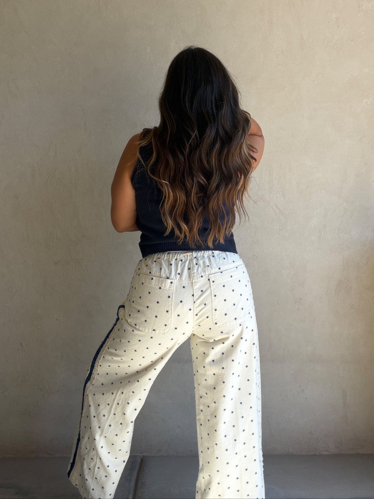 Alana Star Pants in Cream