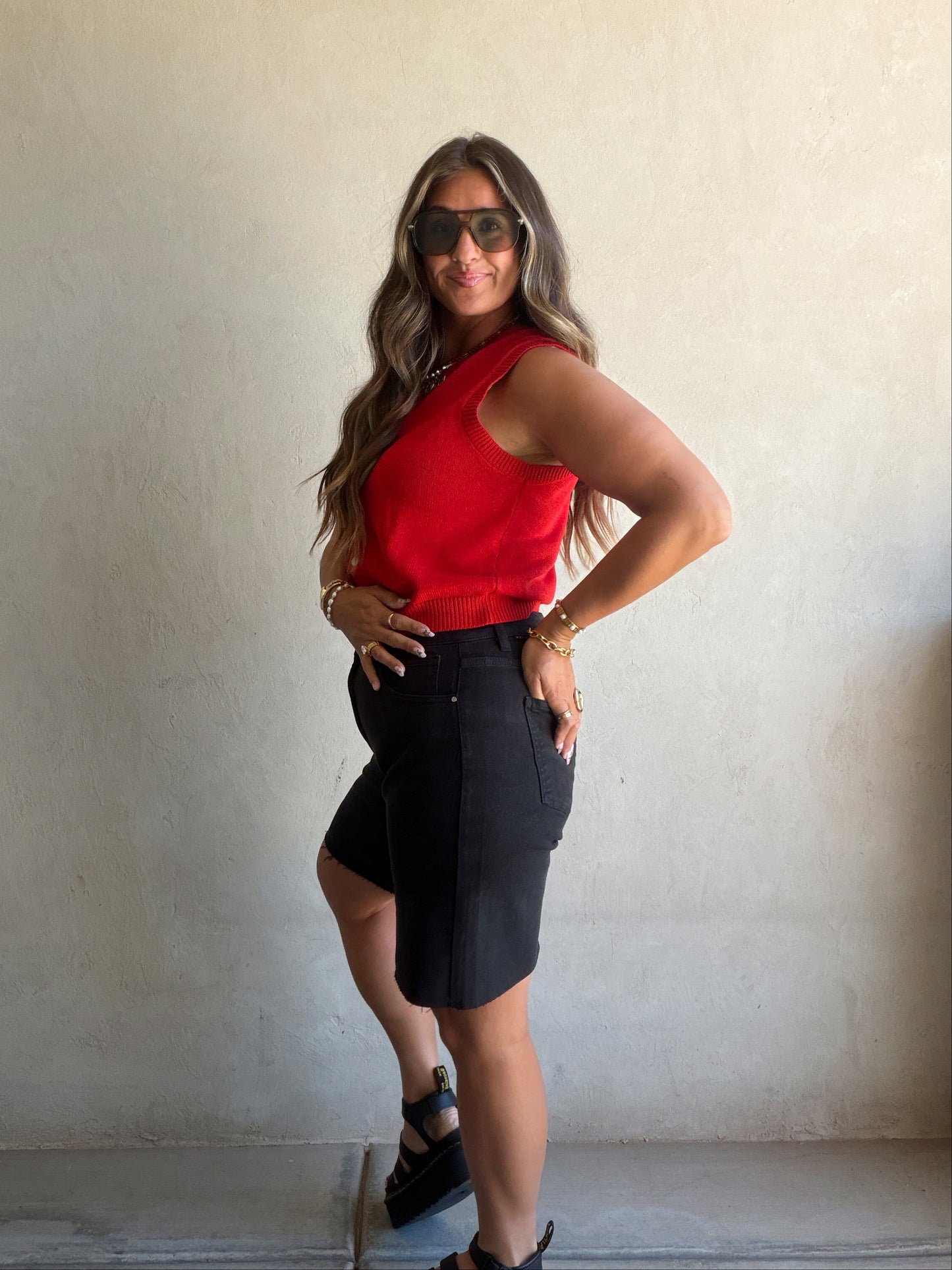Charity Bermuda Shorts in Black