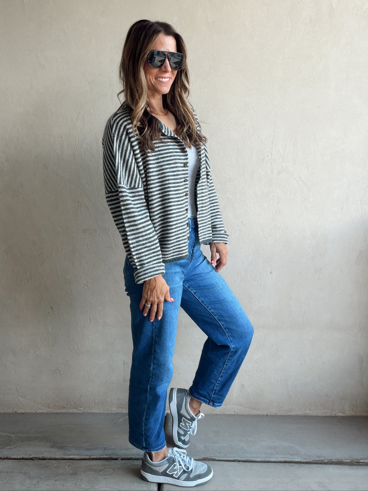 Bridget Cardigan in Charcoal