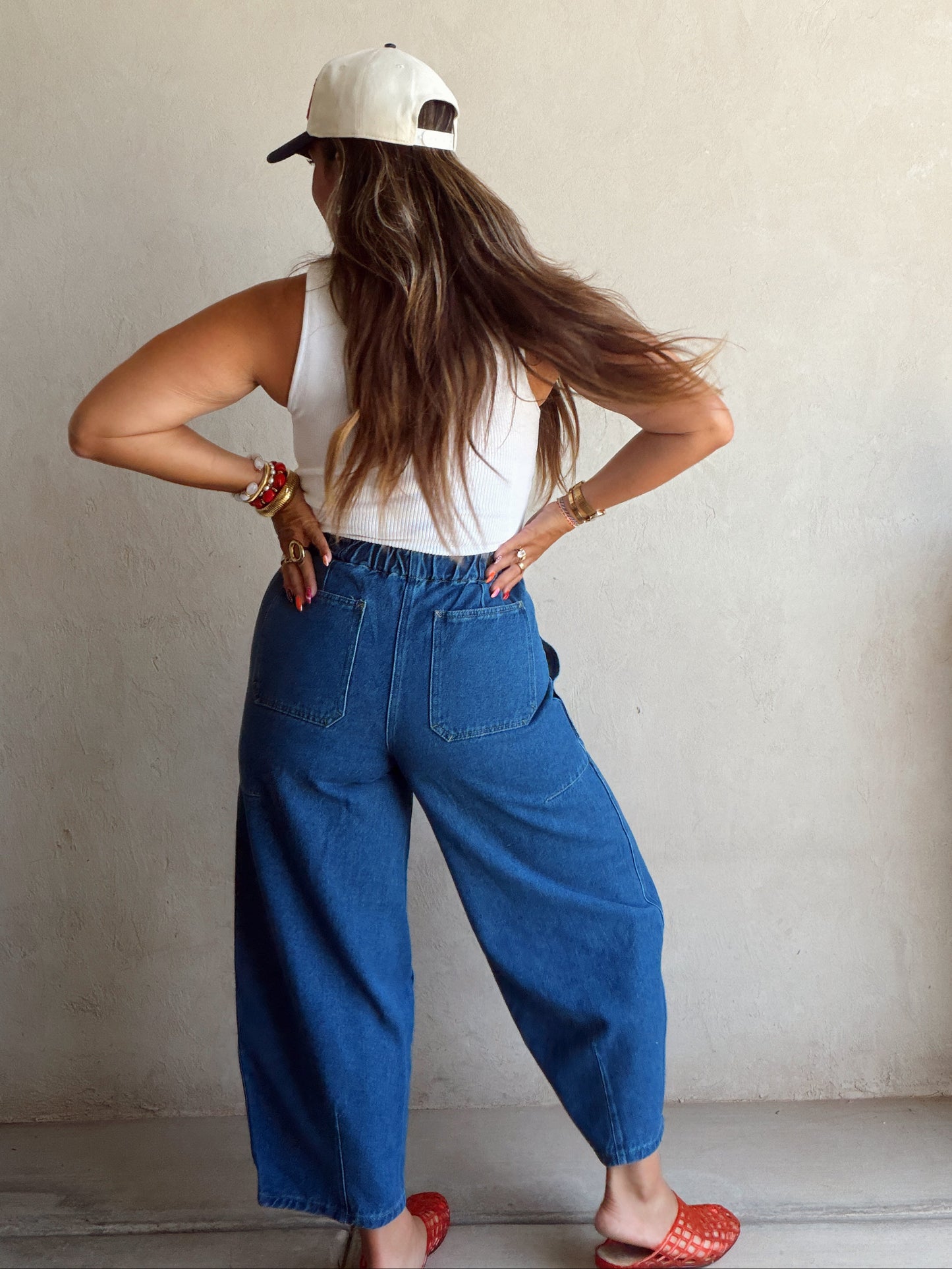 Kira Denim Pants in Dark Wash