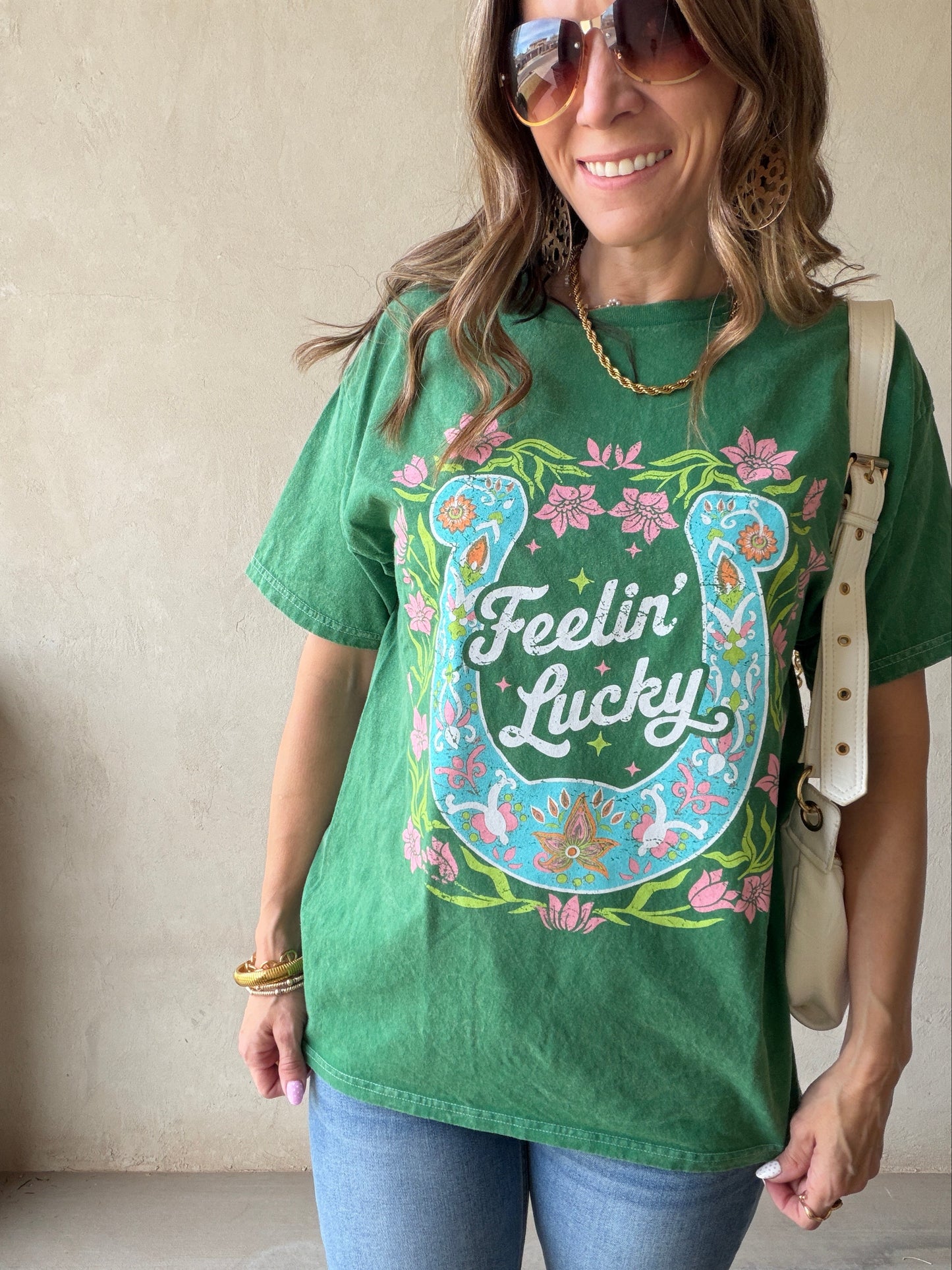 Feeling Lucky Tee in Green