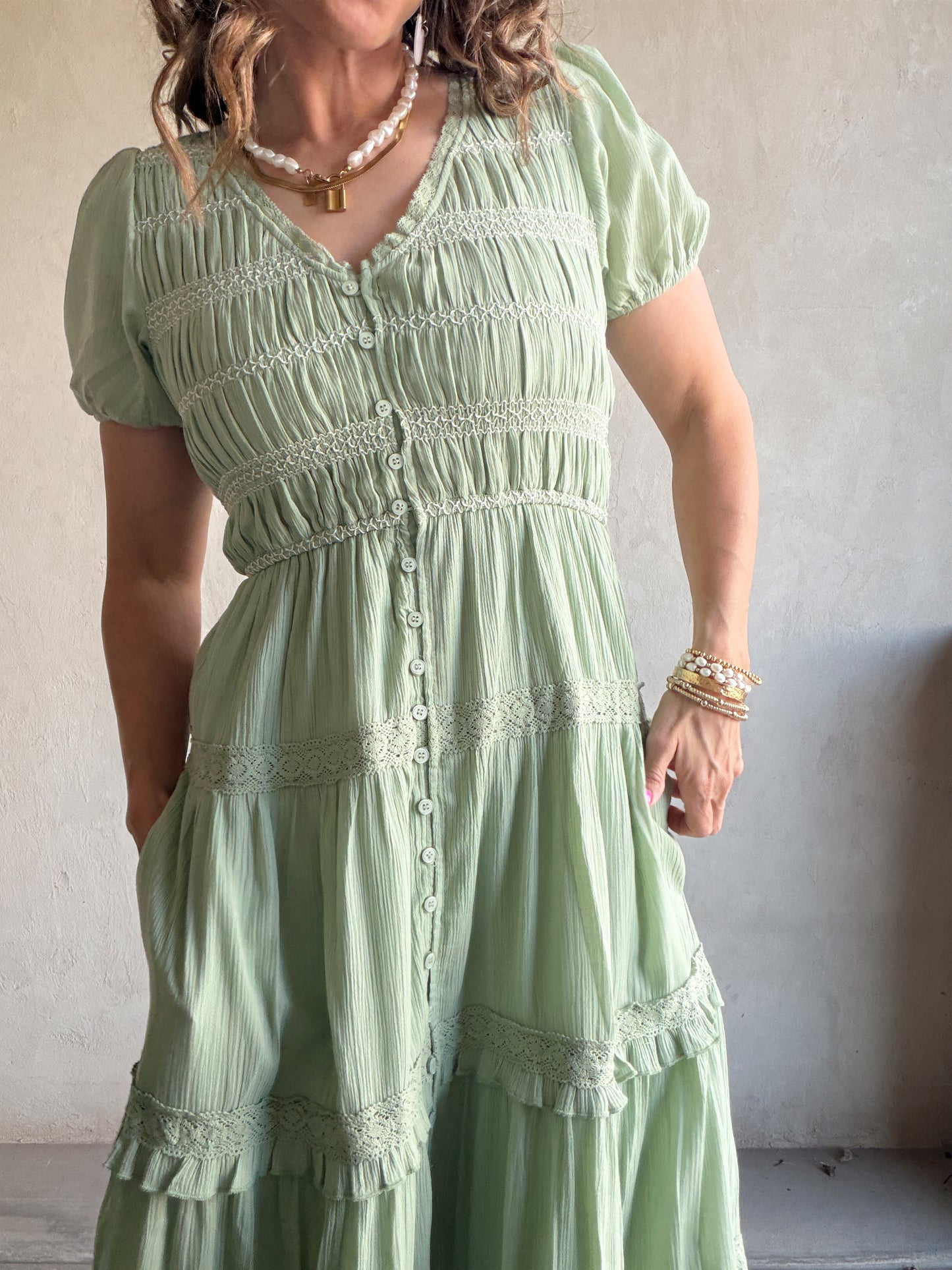 Brandy Dress in Green