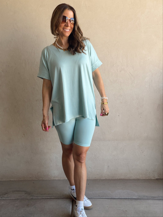 Jillian Heavenly Biker Set in Mint