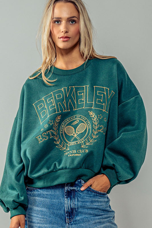 Berkeley Sweatshirt in Hunter Green