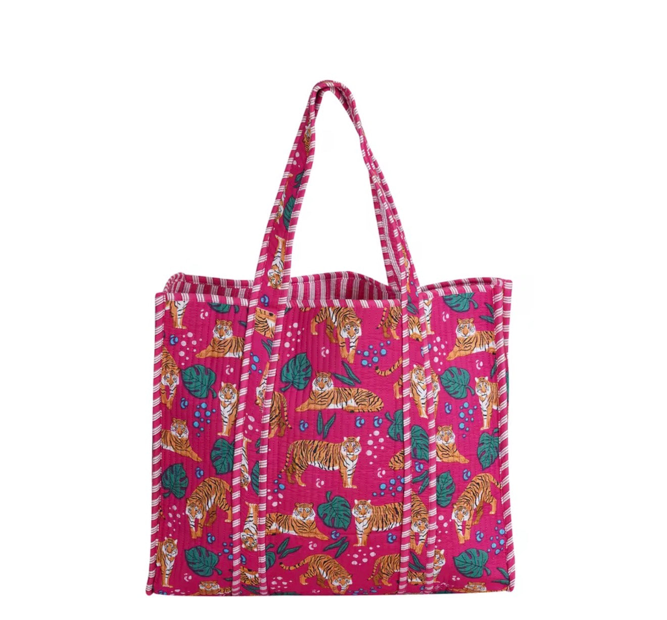 PREORDER | Mindee Quilted Bag – Hot Pink Tiger | Ships Mid-October