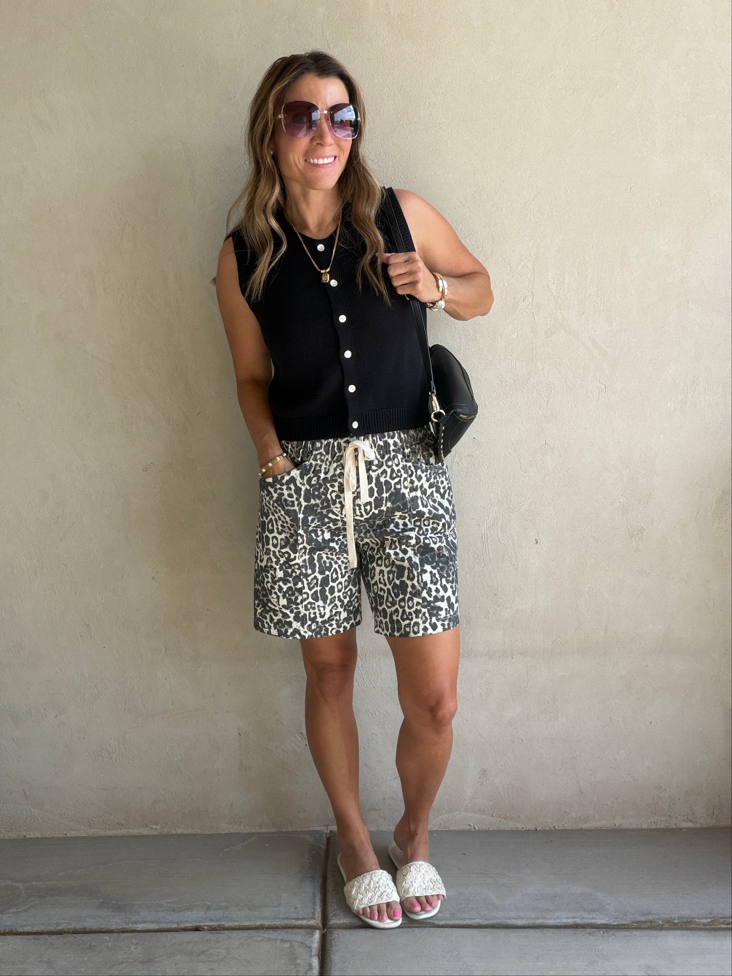Leila Leopard Shorts