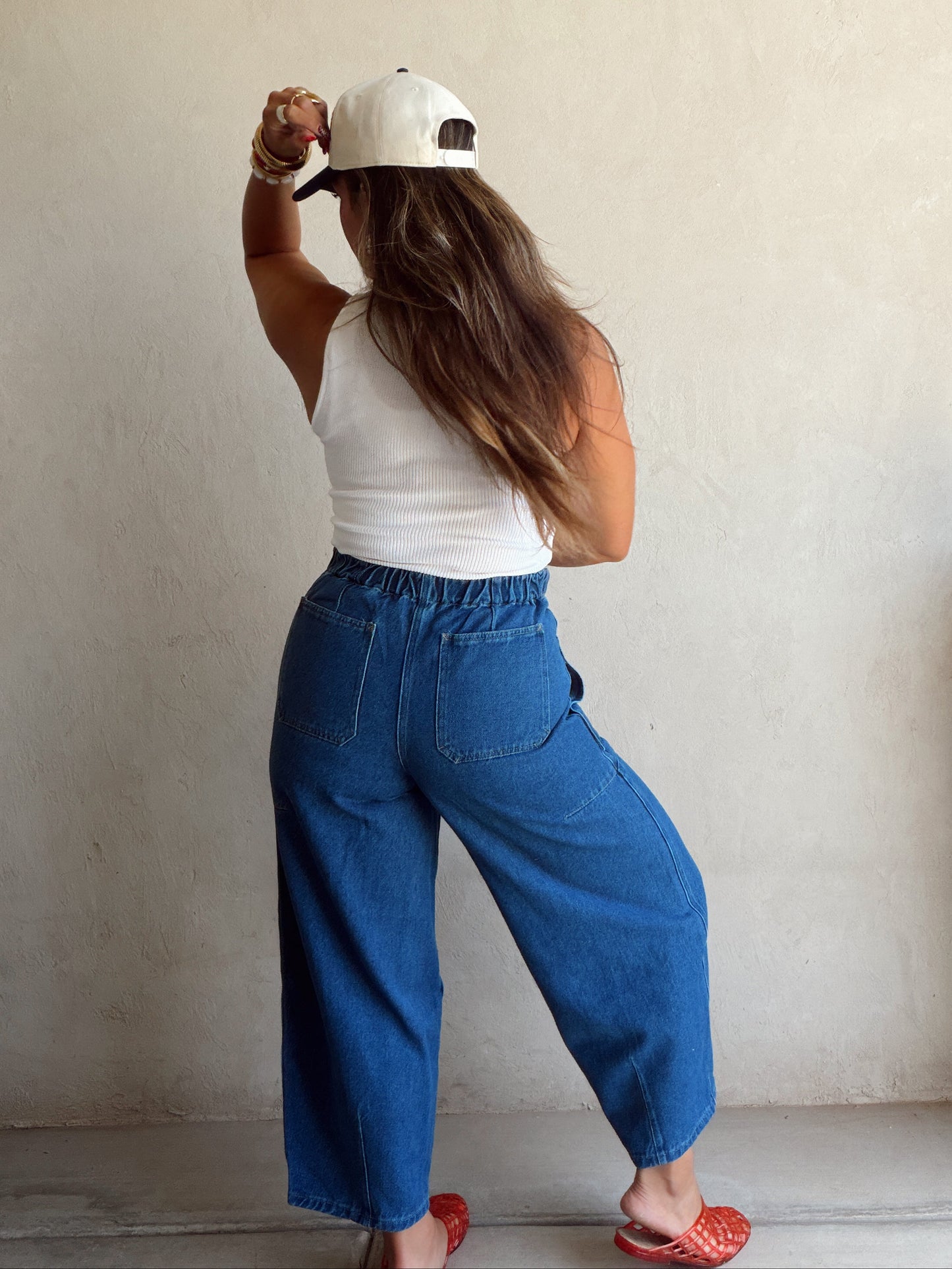 Kira Denim Pants in Dark Wash