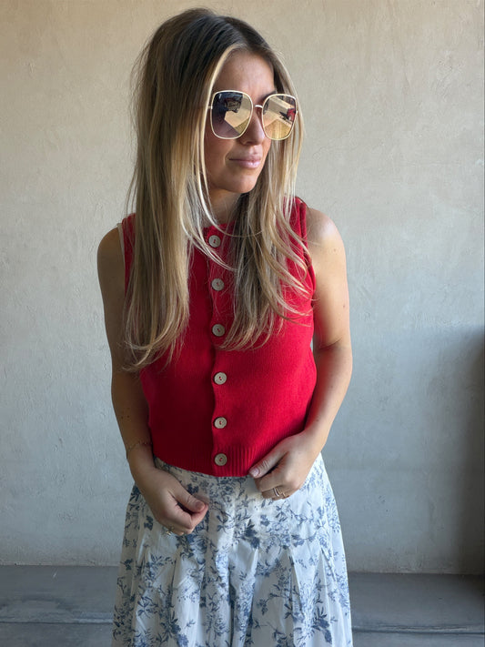 Amanda Vest in Red