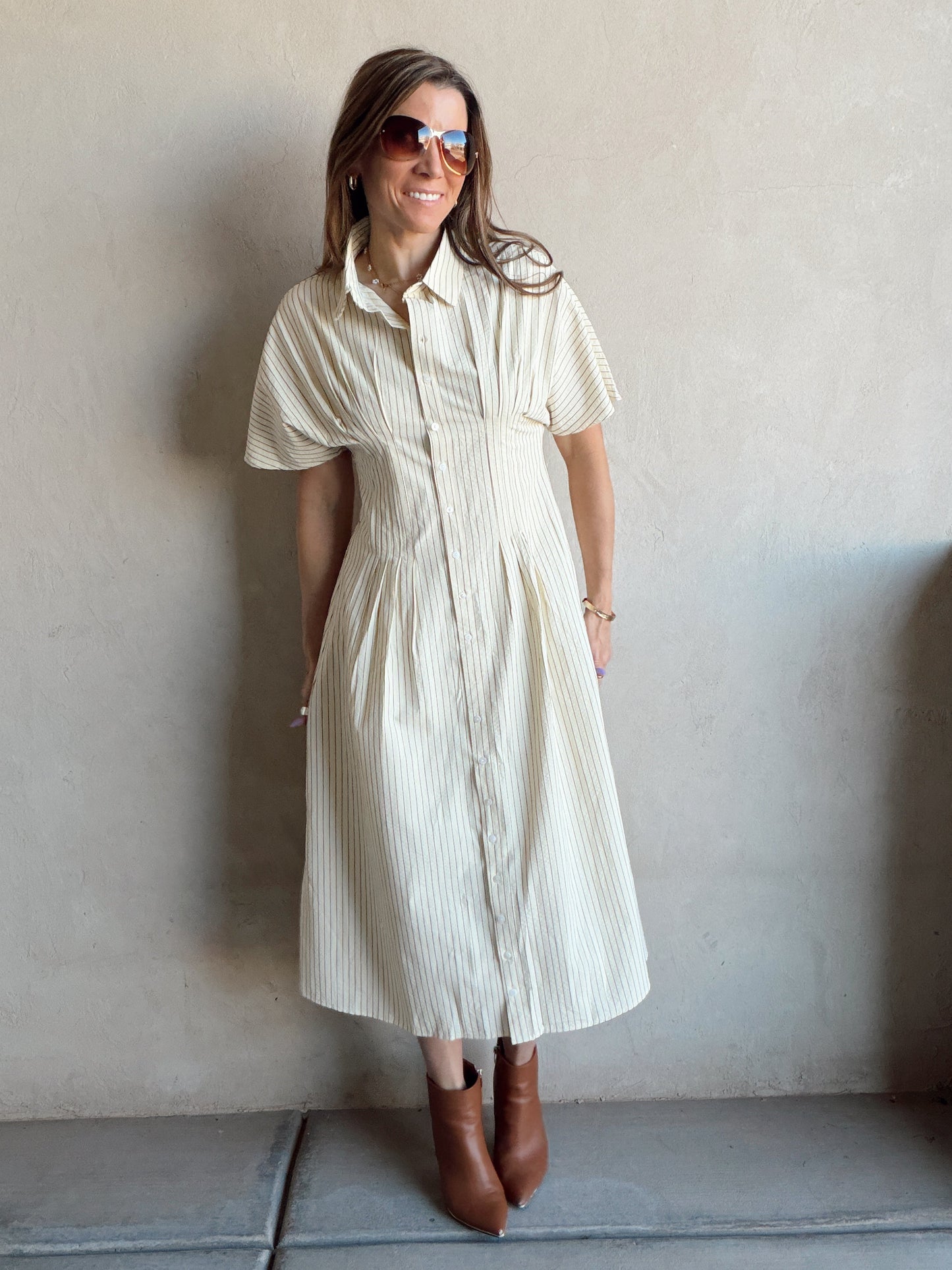Layna Dress in Butter