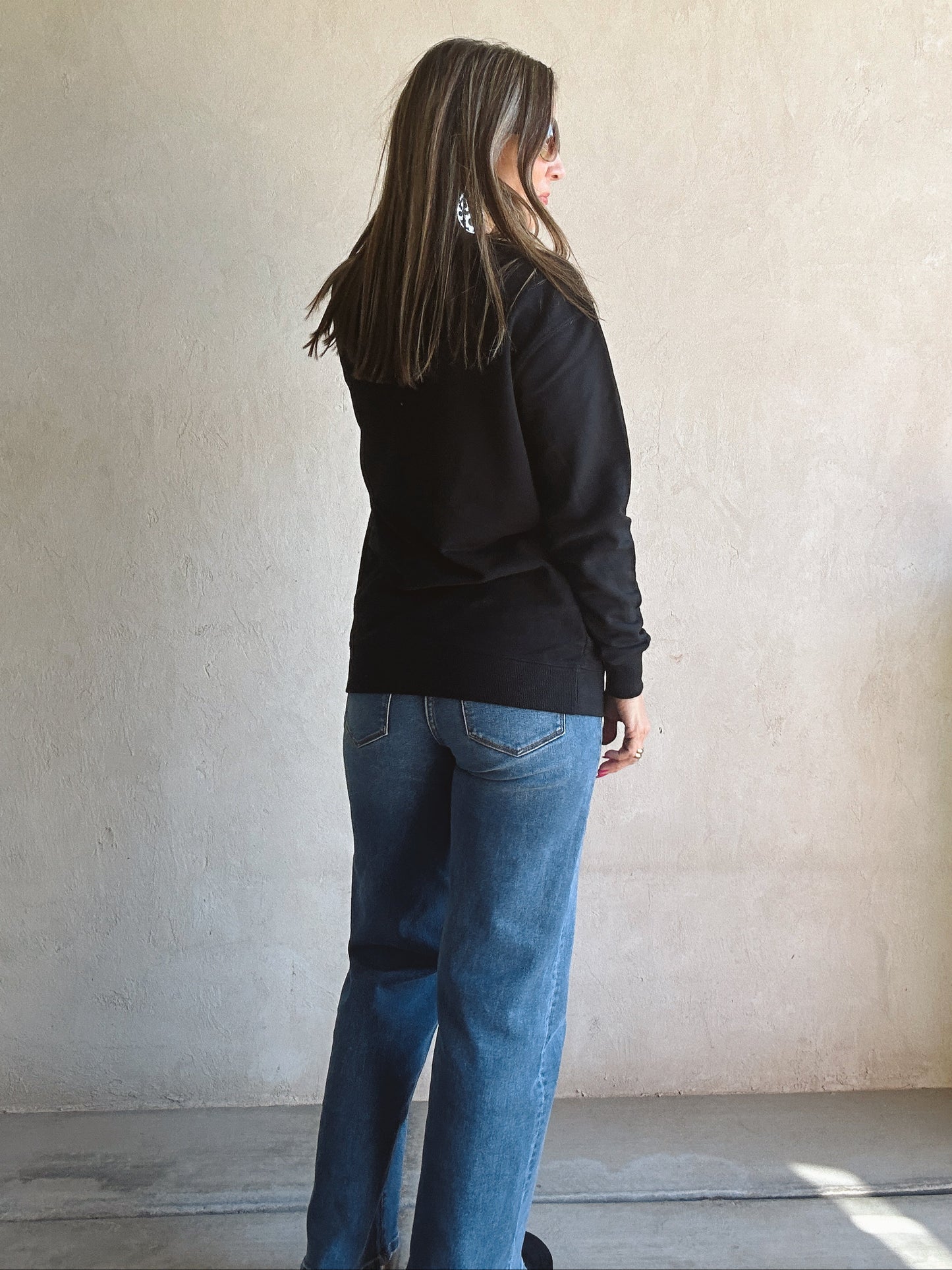 Merry Christmas Sweatshirt in Black