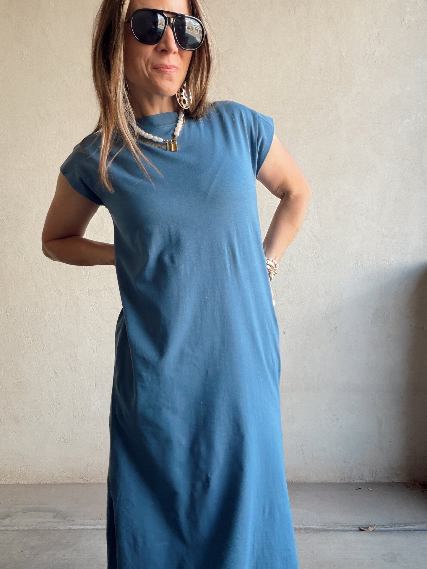Mindi Dress in Blue