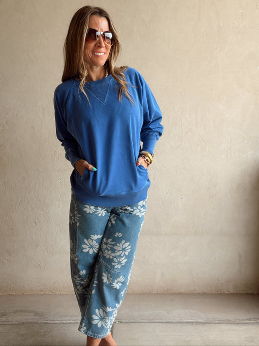 Tally Sweatshirt in Blue
