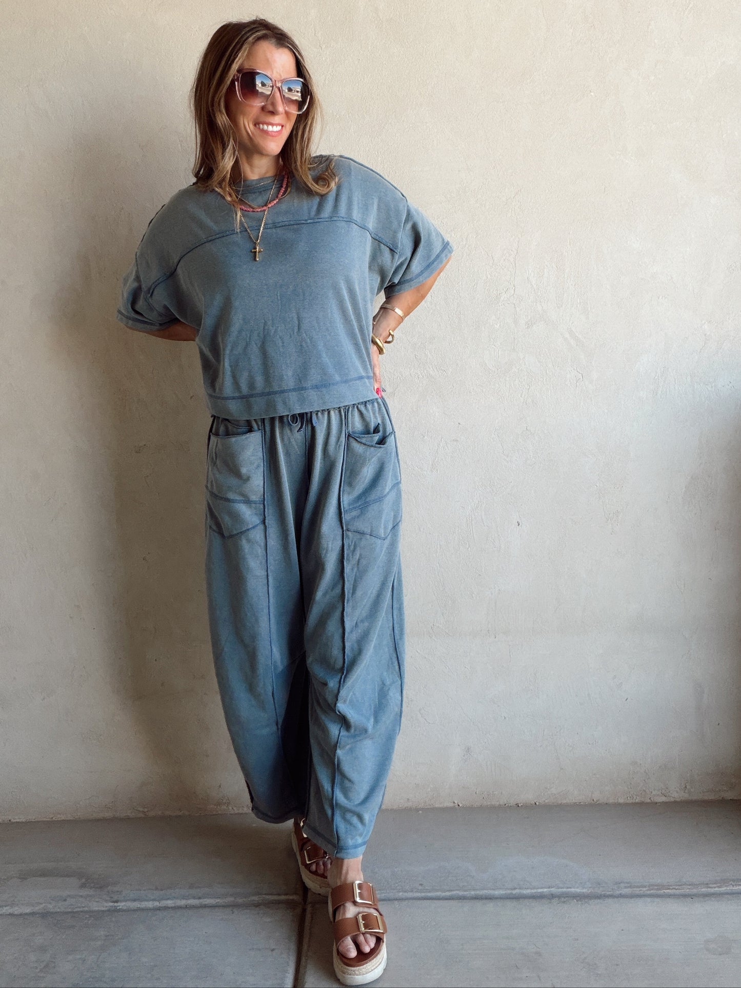 Clara Set in Slate Blue