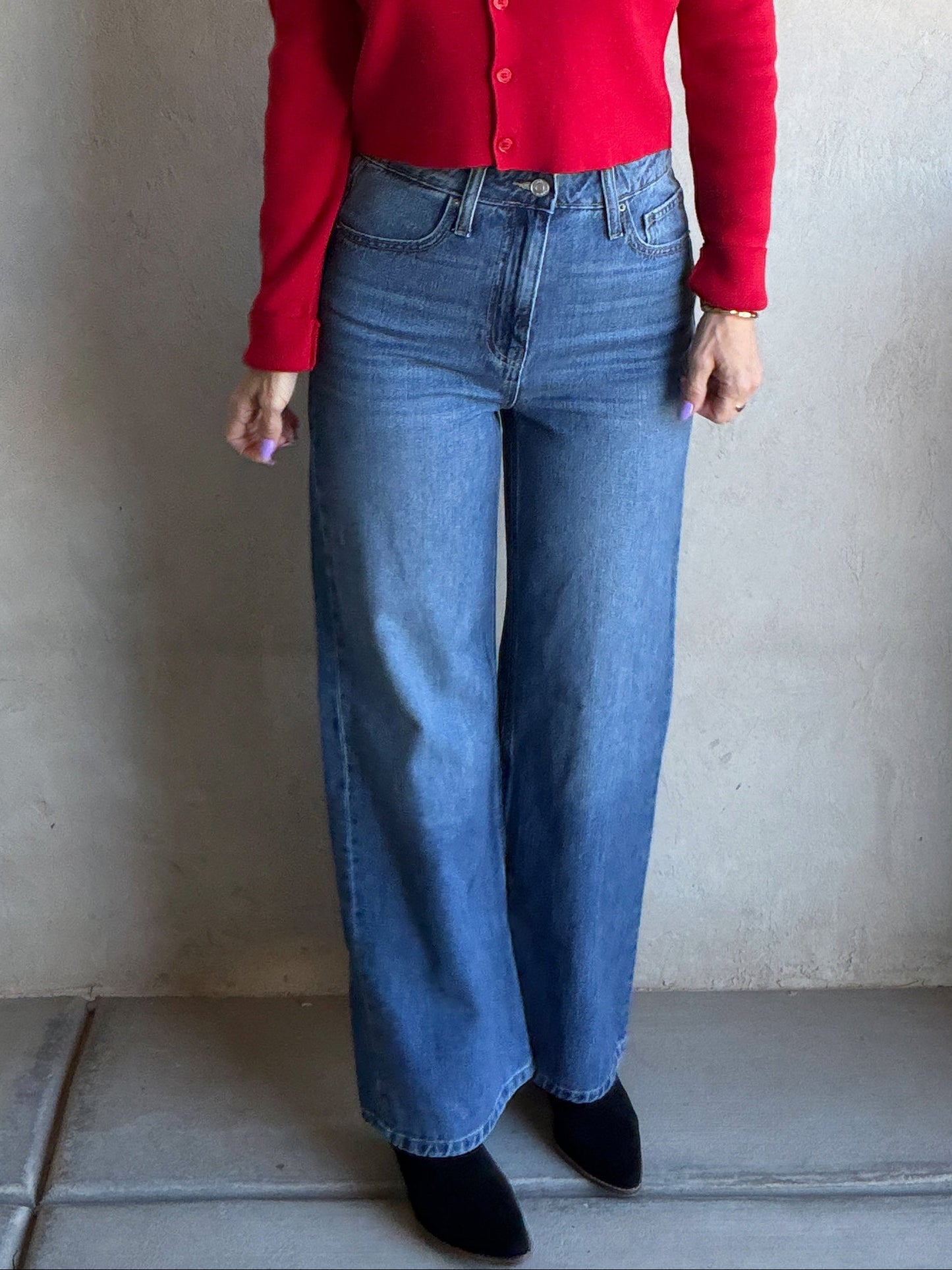 Hailey High Waisted Jeans in Dark Denim