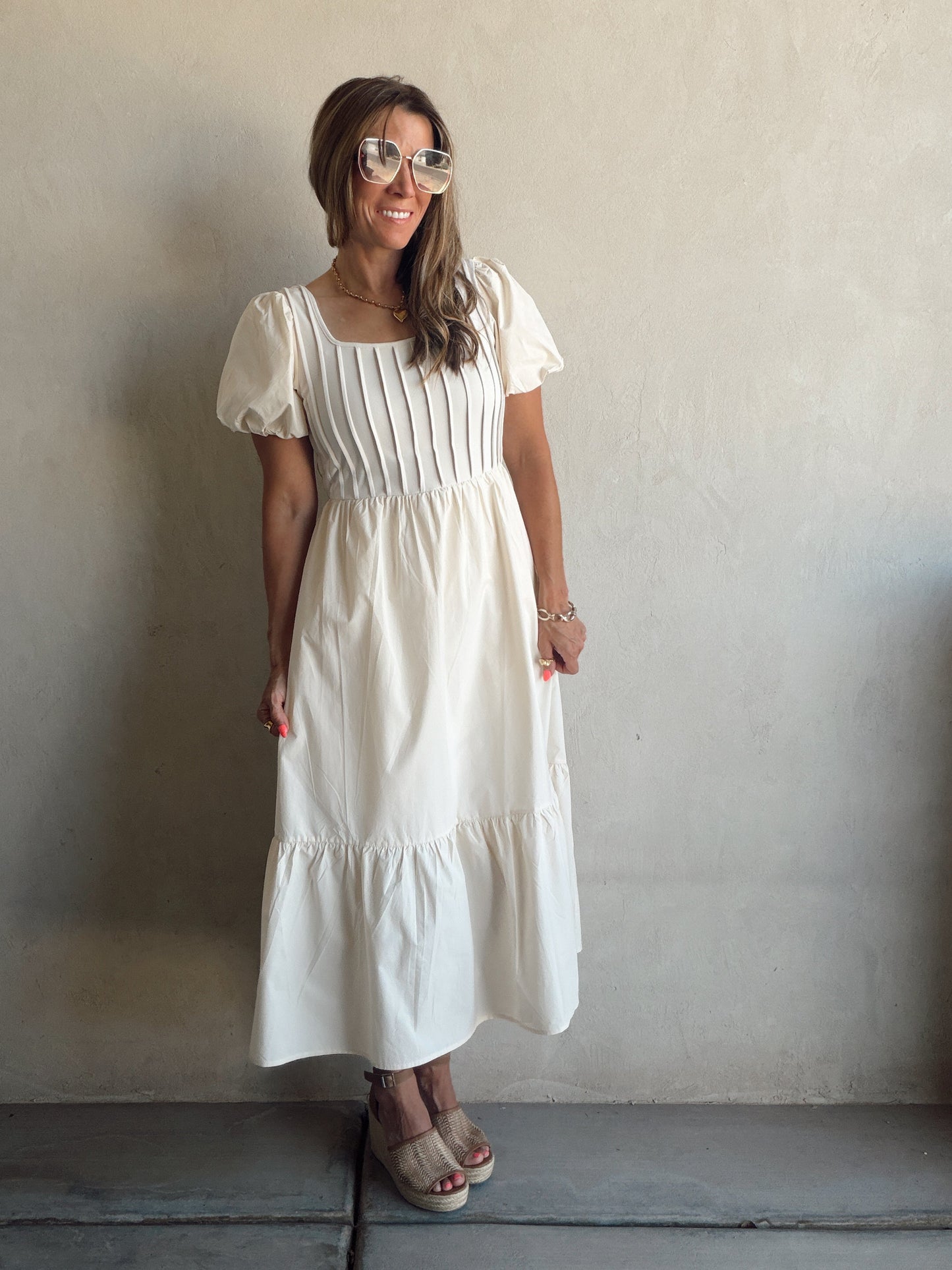 Julie Dress in Cream