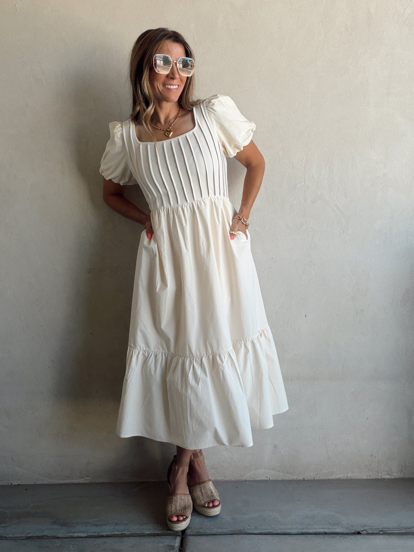 Julie Dress in Cream