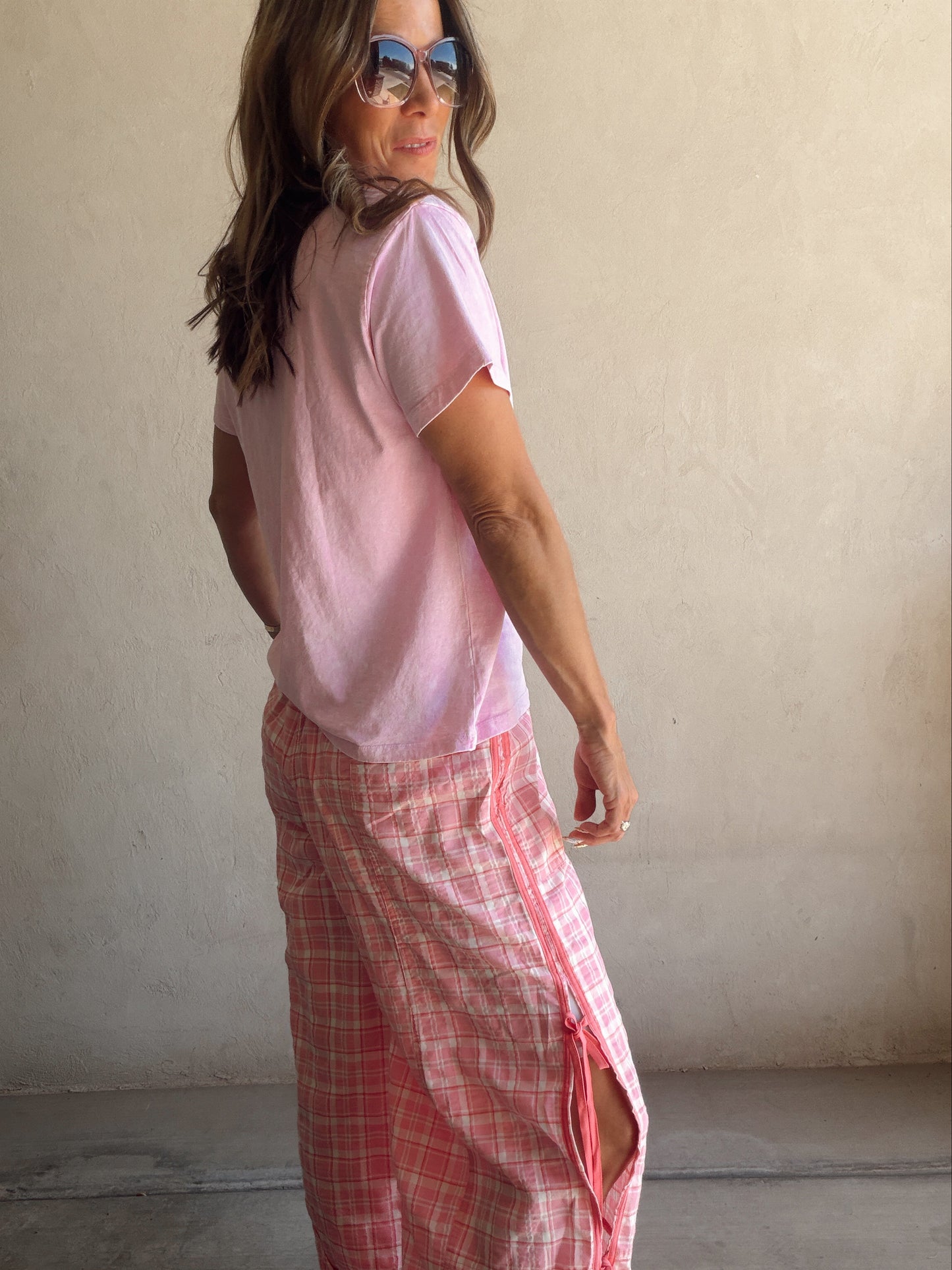 Channing Strawberries Tee in Pink