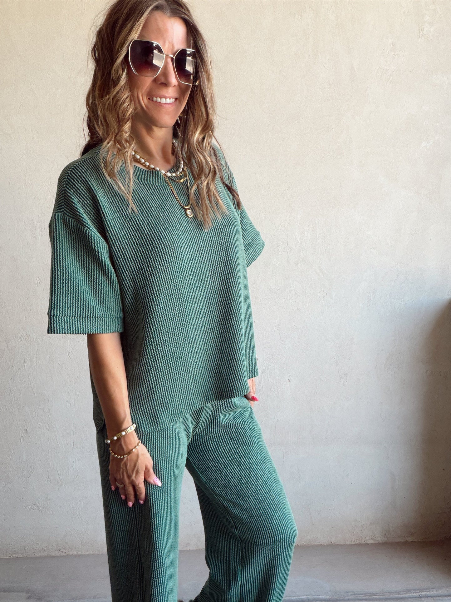 Ruby Set in Green
