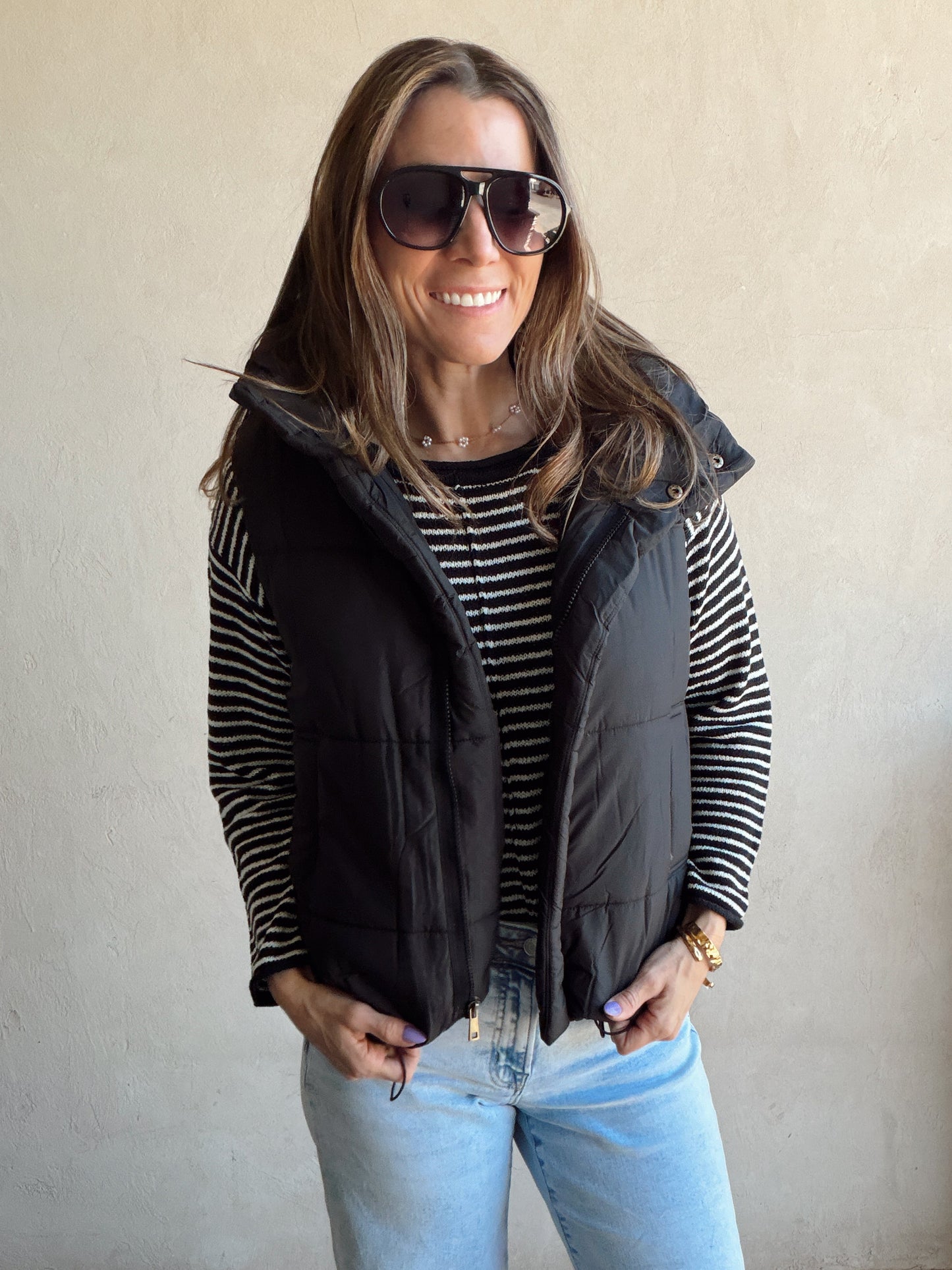 Rachel Vest in Black