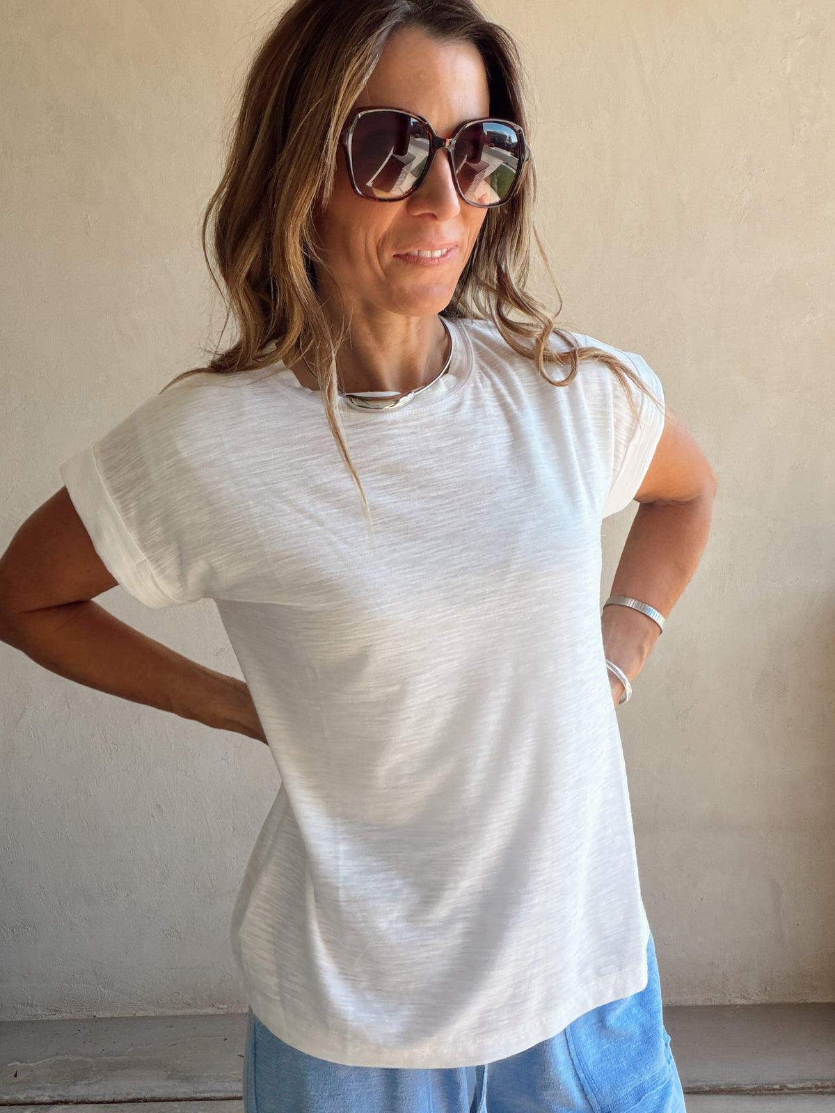 Lindsay Knit Top in White