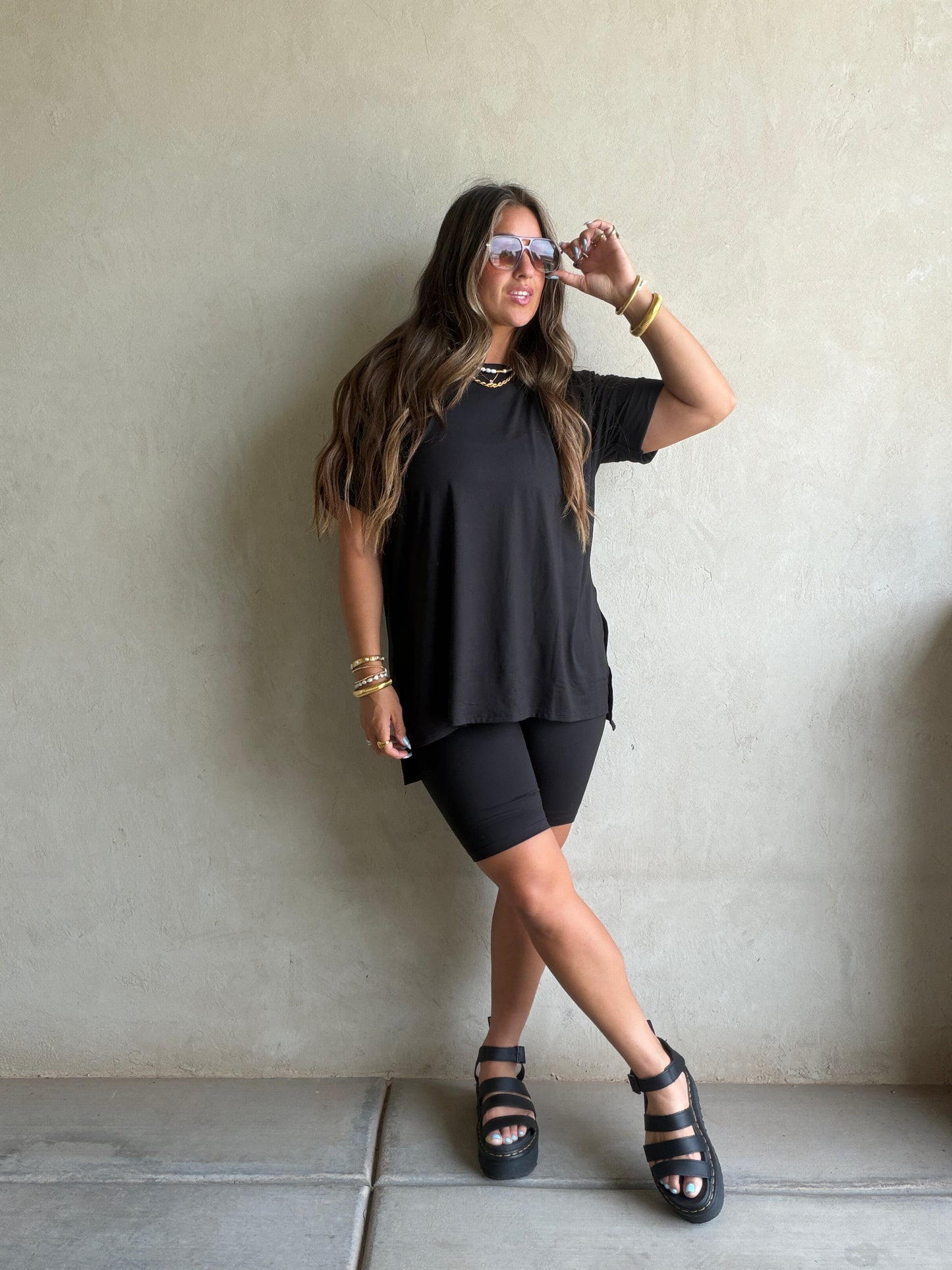 Jillian Heavenly Biker Set in Black