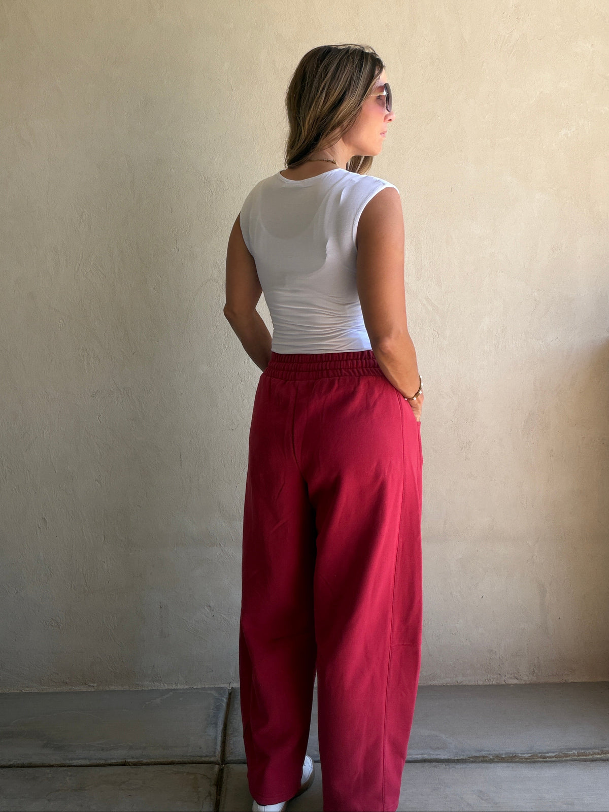 Talia Scoop Neck Tank in White