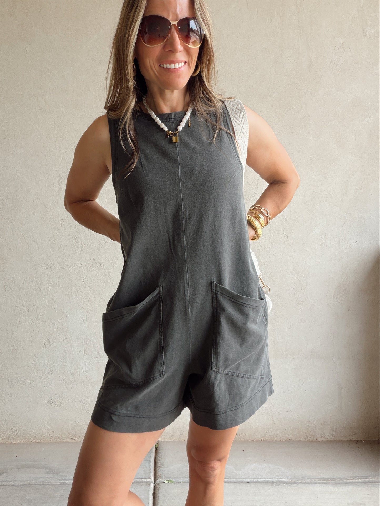 Lynae Romper in Black